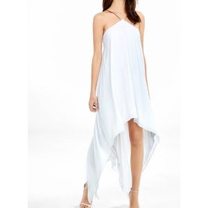 Gold chained white dress